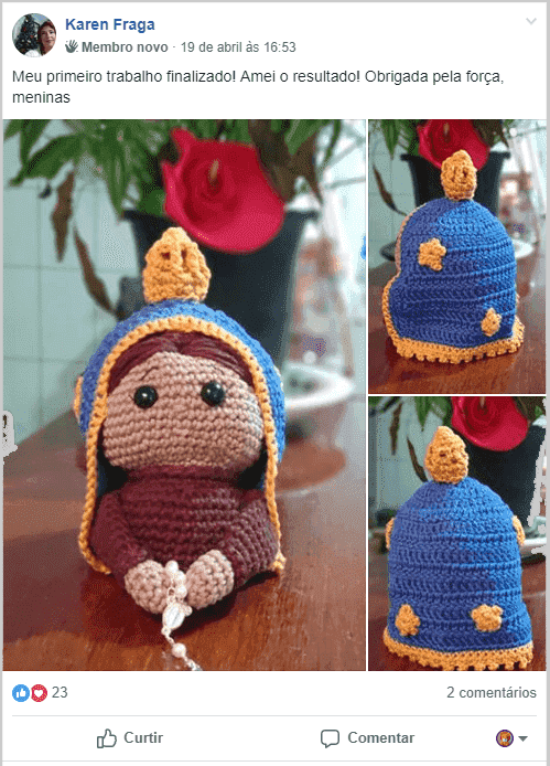 nossa senhora amigurumi